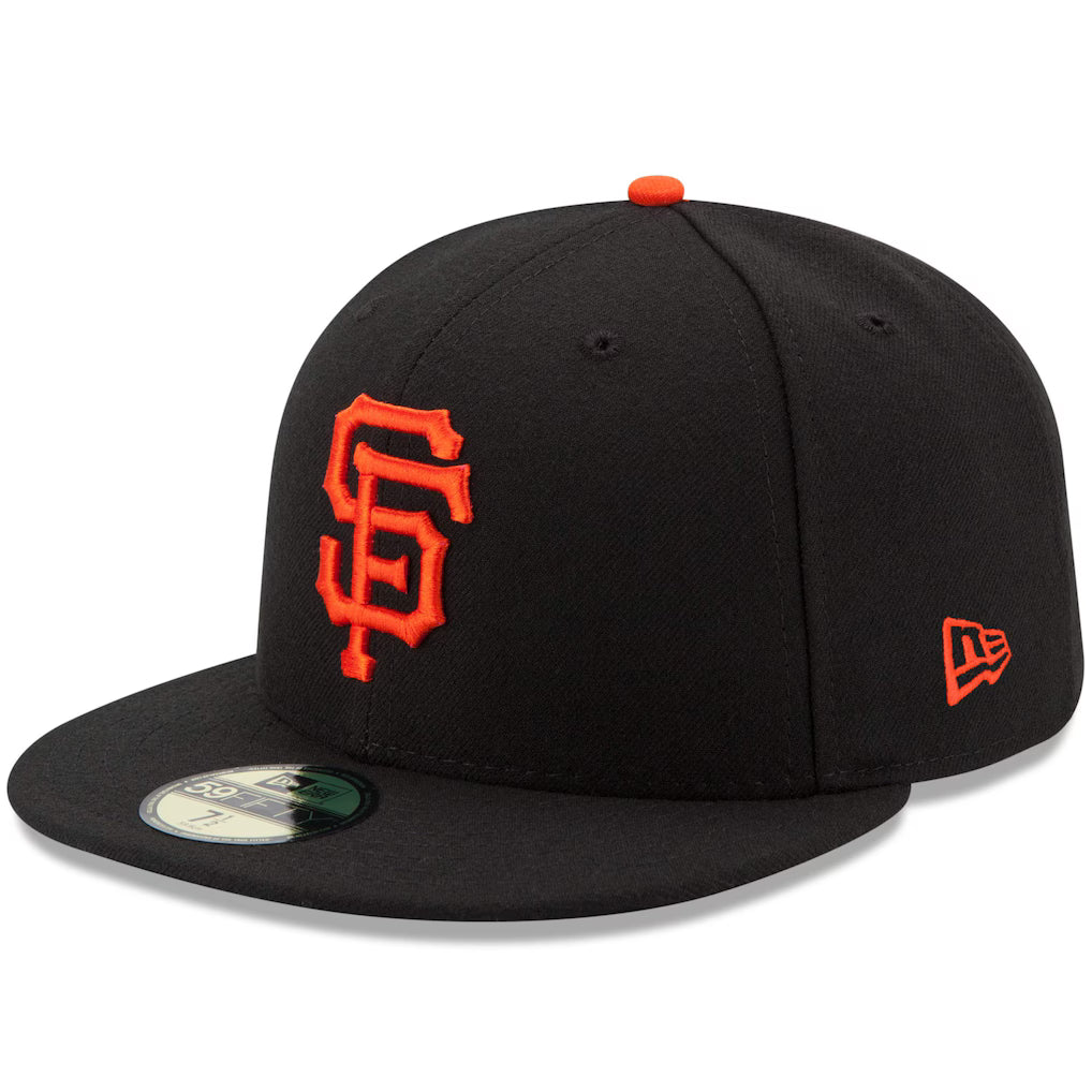 Men's San Francisco Giants New Era Black Game AuthenticCollection On-Field 59FIFTY Fitted Hat