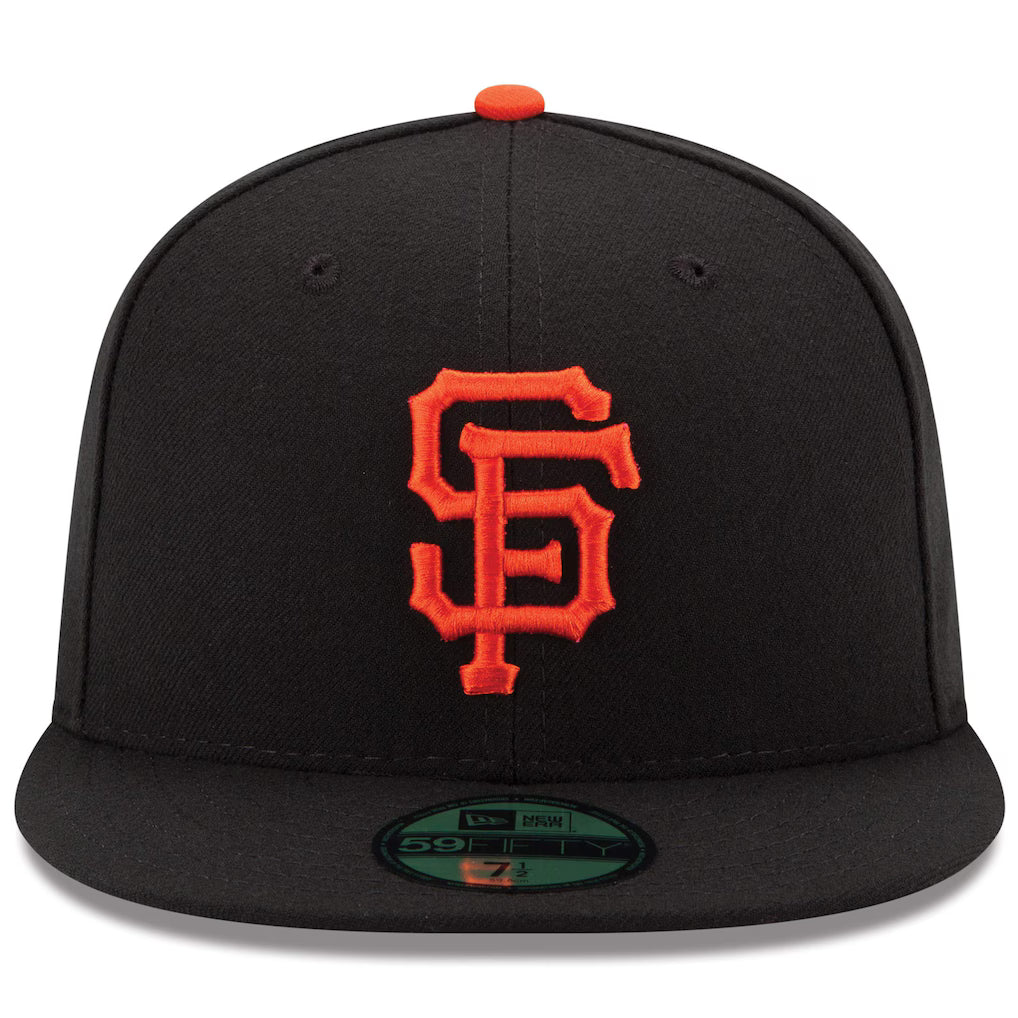 Men's San Francisco Giants New Era Black Game AuthenticCollection On-Field 59FIFTY Fitted Hat