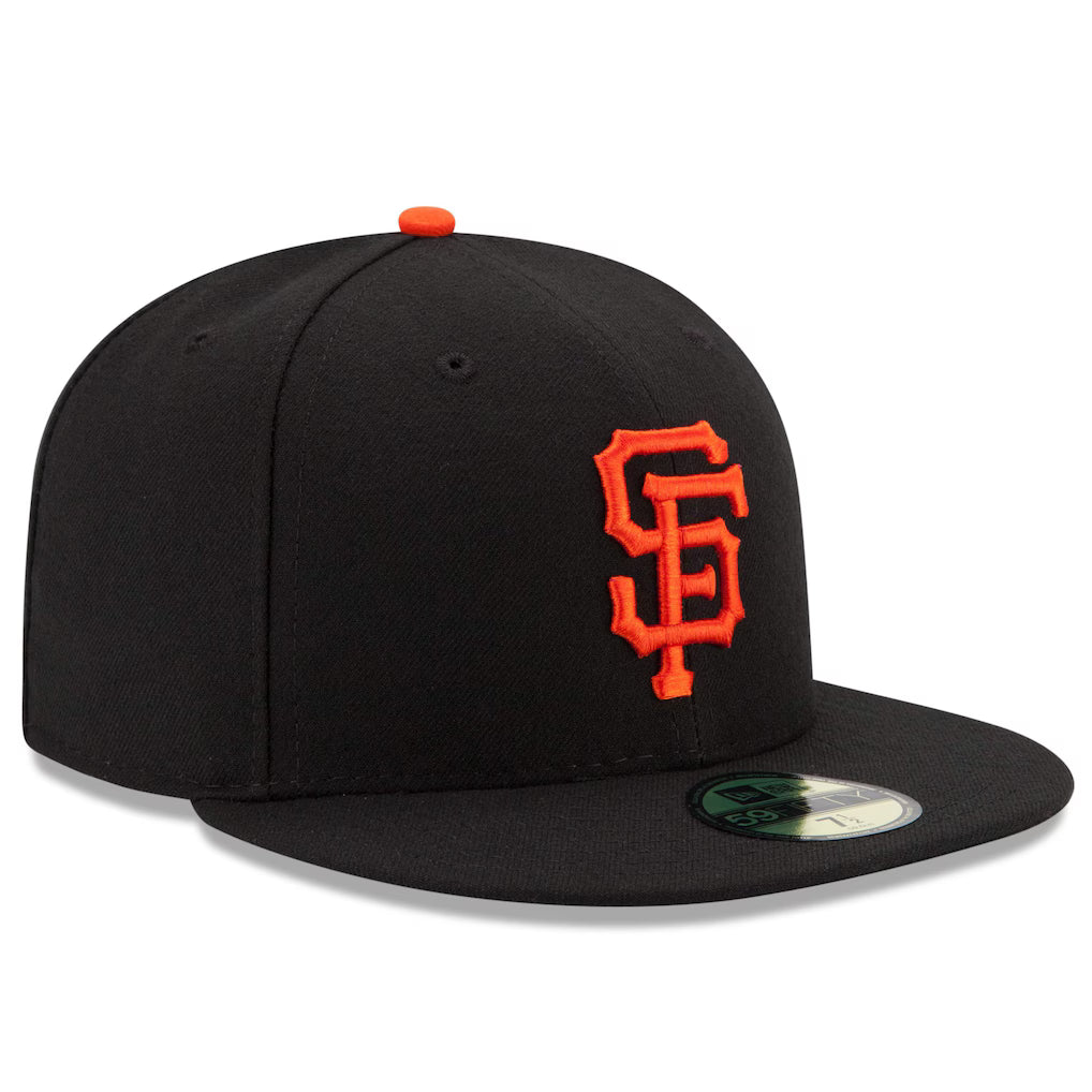 Men's San Francisco Giants New Era Black Game AuthenticCollection On-Field 59FIFTY Fitted Hat