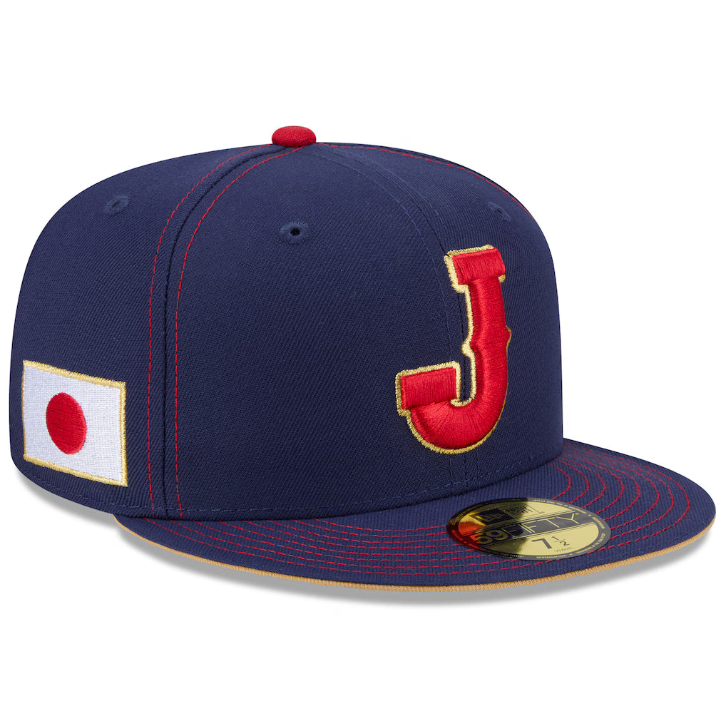 Men's Japan Baseball New Era Navy 2026 World Baseball Classic59FIFTY Fitted Hat