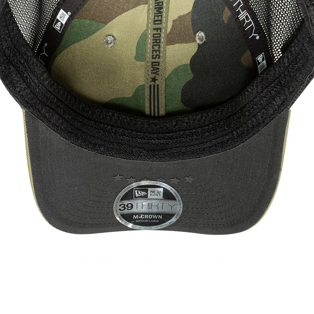 Men's Los Angeles Dodgers New Era Olive 2026 Armed ForcesDay 39THIRTY M-Crown Flex Hat