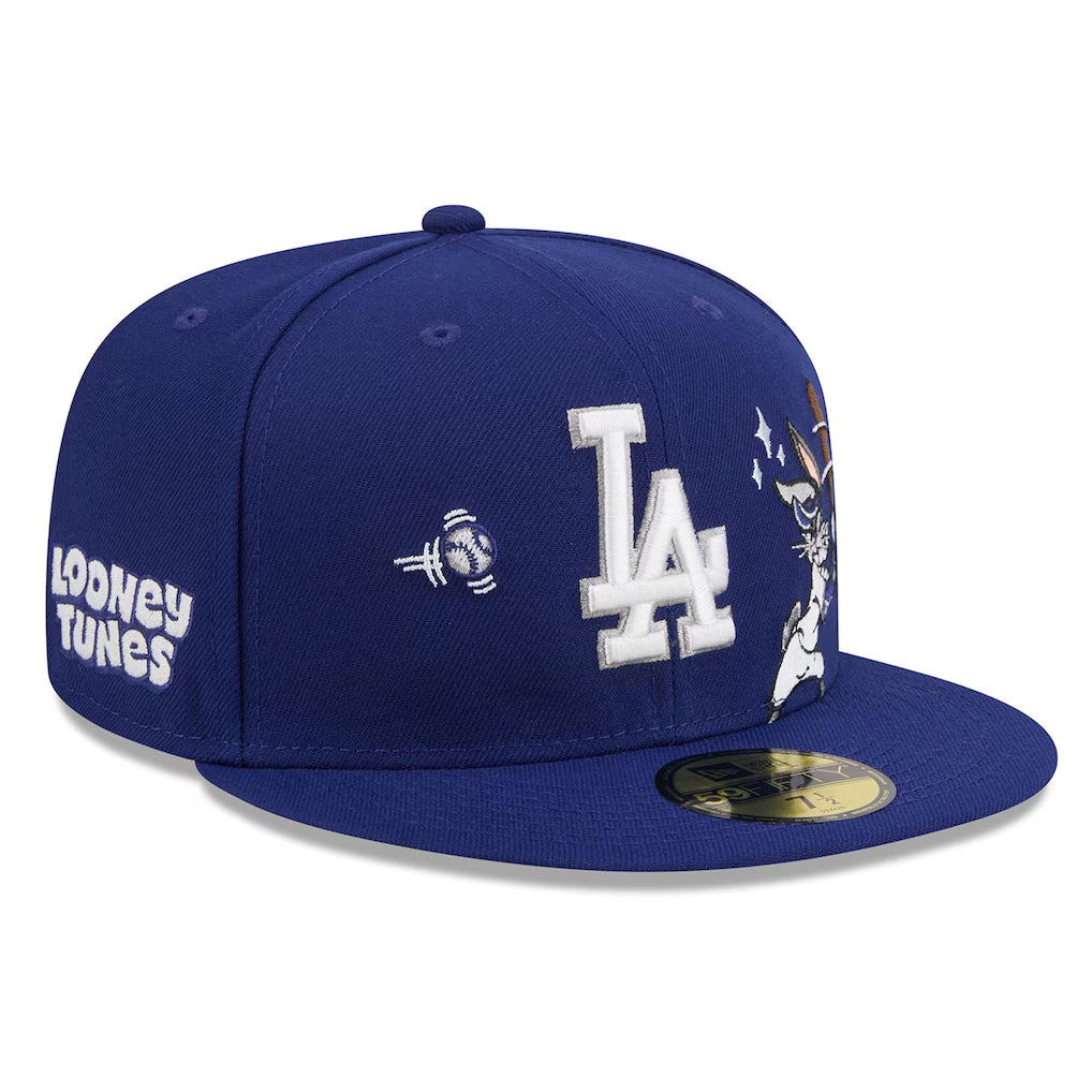 Men's Los Angeles Dodgers New Era Royal Looney Tunes BugsBunny 59FIFTY Fitted Hat