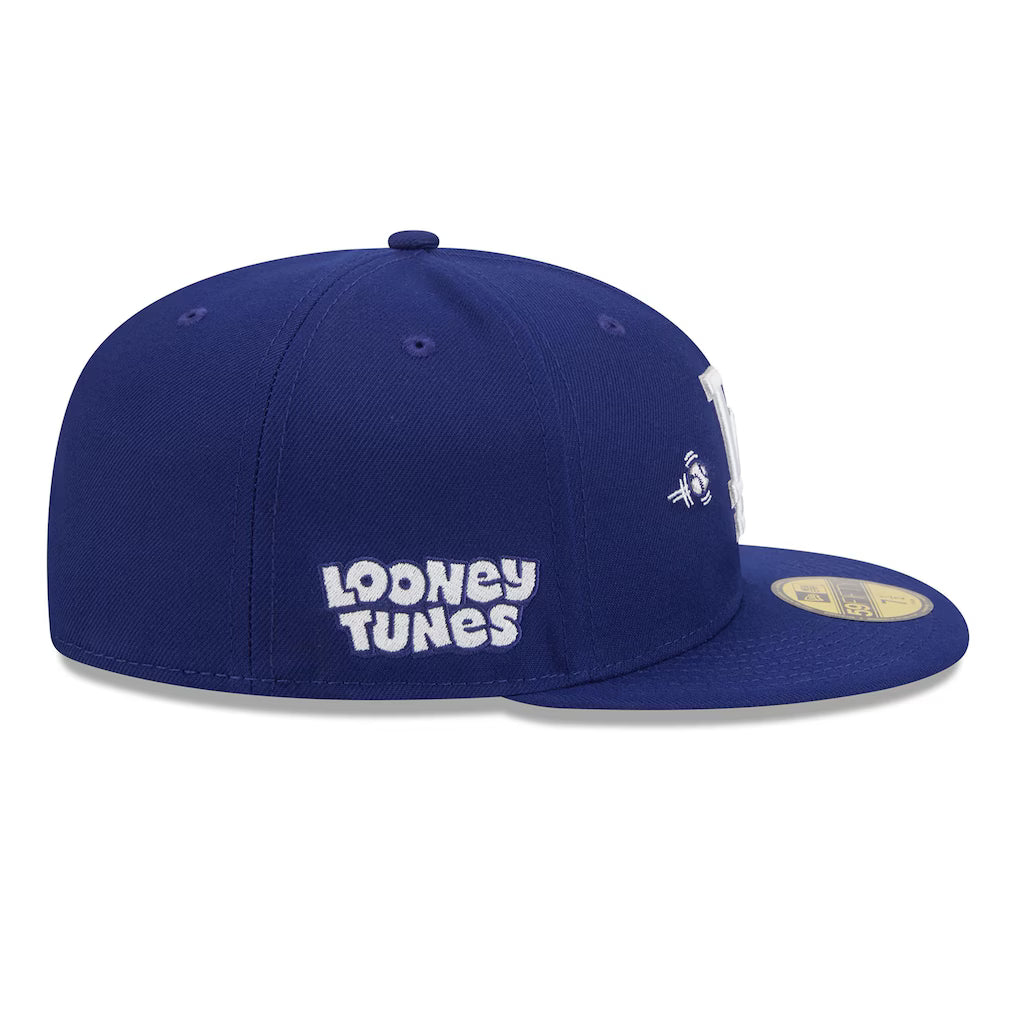 Men's Los Angeles Dodgers New Era Royal Looney Tunes BugsBunny 59FIFTY Fitted Hat
