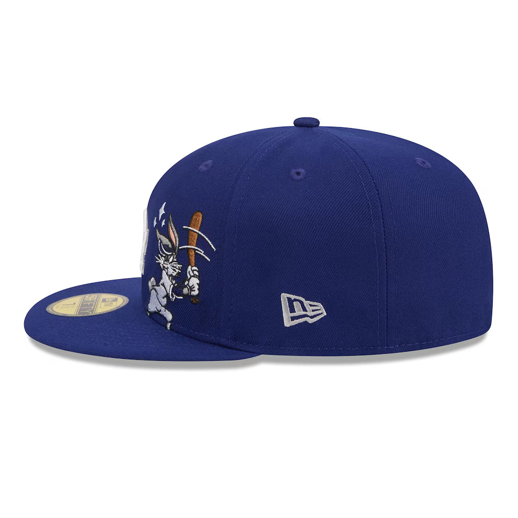 Men's Los Angeles Dodgers New Era Royal Looney Tunes BugsBunny 59FIFTY Fitted Hat