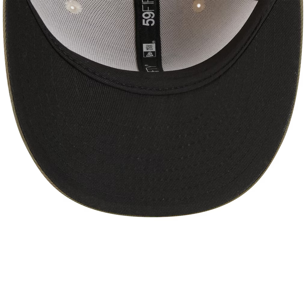 Men's Los Angeles Dodgers New Era Light Beige/Olive 2025Armed Forces Day 59FIFTY Fitted Hat
