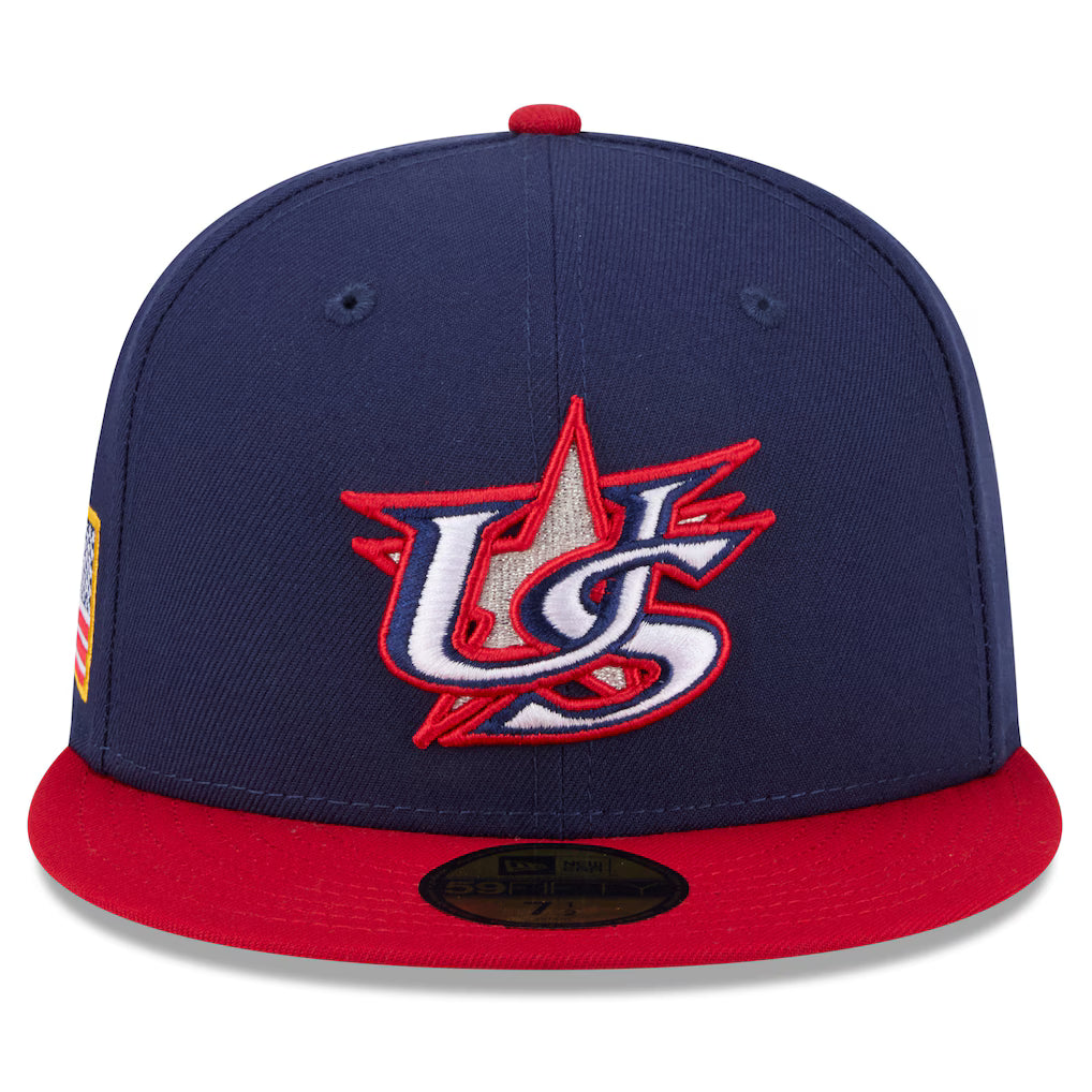 Men's USA Baseball New Era Navy/Red 2026 World BaseballClassic 59FIFTY Fitted Hat