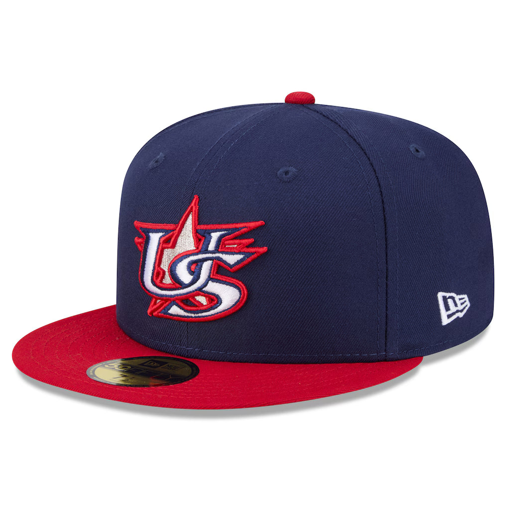 Men's USA Baseball New Era Navy/Red 2026 World BaseballClassic 59FIFTY Fitted Hat